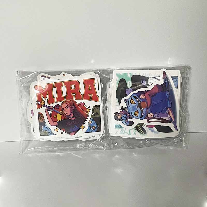 55/110ks Kpop Lovkyně čarodějnic Samolepky Kreslené Anime Samolepka Rumi tygr Dekorativní samolepky pro Scrapbook Notebook Estetické