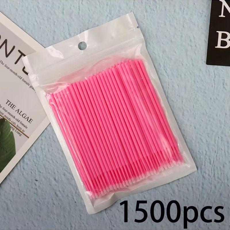 500 pcs-1500pcs Disposable Micro Eyelash Brush Heads Expanded Personal Eyelash Brush Heads Multi-purpose Micro Brush Heads QIWU