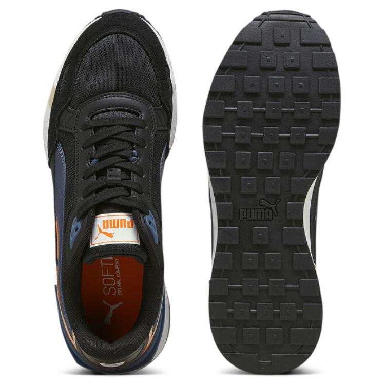 Puma Graviton Tera Retro Versatile Low-Top Lifestyle Sneakers Unisex Sneakers Black 383058-16