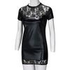 Gonna corta da donna in pelle di pizzo Clubwear Intimo sexy Lingerie cava