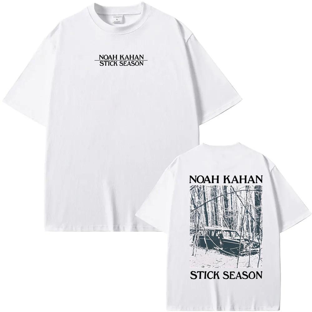 

Футболка Noah Kahan Stick Season Синий Ель Хлопковая Футболка Летняя Мода Удобная Одежда XS белый