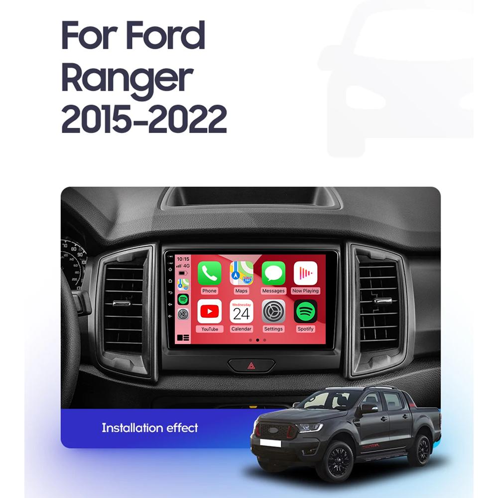 Android 14 Car Radio Stereo Screen For Ford Ranger 2015 2016 2017 2018 2019-2022 Qualcomm Multimedia Carplay Autoradio Head unit