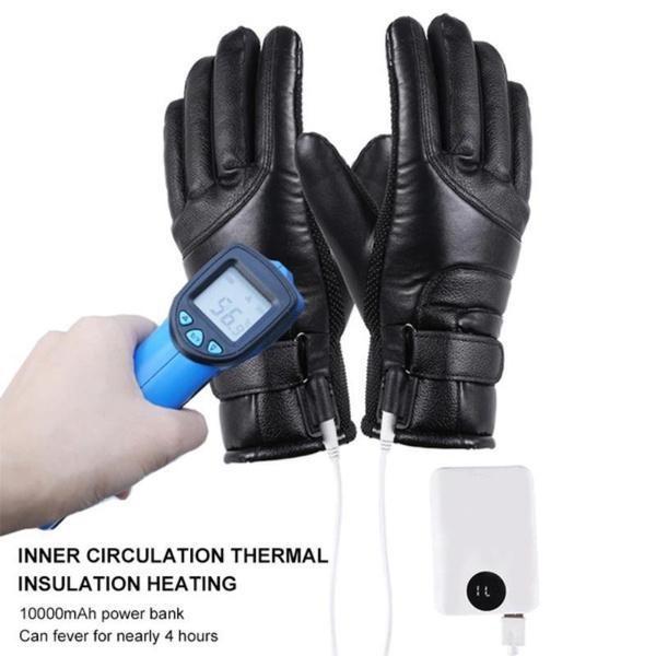 Winter Gloves Electric Heated Gloves Waterproof Windproof USB Powered Heated Gloves (Switch Type/thermostat Type)