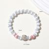 White Cat's Eye Bead Bracelet - Women's Luxury Sweet Fresh Friendship Jewelry