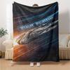 Star Wars Personalized Text Blanket Multi-purpose Personalized Blanket Soft Warm Cozy for Picnics Nap Home Decor Office Chair for All Occasions