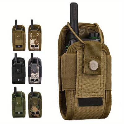1000D Nylon Molle Pouch Radio Walkie Talkie Holder Bag Belt Pack Hunting Accessories Magazine Pouch Outdoor Airsoft Equipment