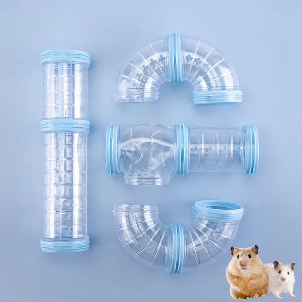 Transparent Hamster Toy Maze DIY Hamster Coop External Pipelines Chinchillas