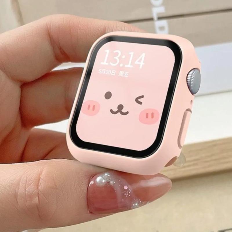 Silikonhülle für Apple Watch Hülle 10 42mm 46mm 44mm 40mm 45mm 41mm Zubehör Stoßfänger Schale Schutzhülle iWatch Serie SE 6 7 8 9