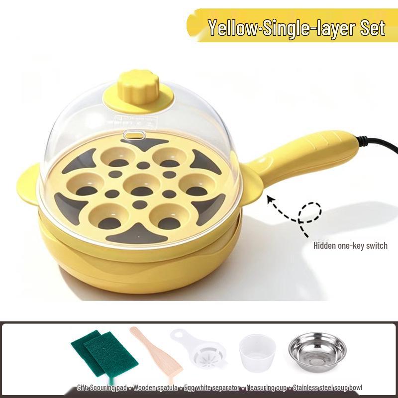 Canxiang Non-Stick Electric Frying Pan: Poached Eggs, Dumplings, Pot Stickers & Breakfast Cooker