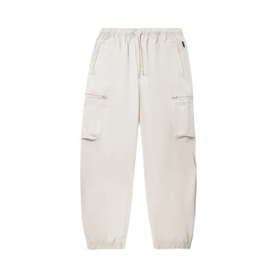 Li Ning Plain Lace-Up Soft Simple Loose Sports Long Pants Men Bottoms AYKV885-3