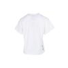 adidas Lockere Passform Rundhalsausschnitt Lässiges bedrucktes Kurzarm-T-Shirt Damen Oberteile Weiß GP0590