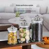 Large Capacity Transparent Glass Tea and Cereal Storage Can for Kitchen