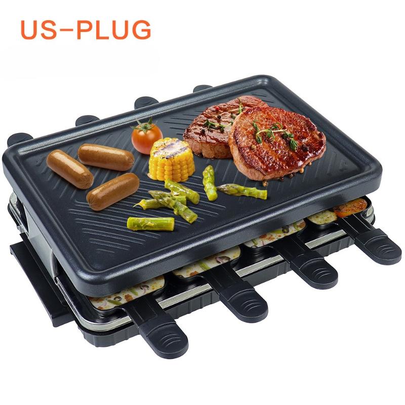 

220V/110V Table Grill Electric BBQ Grill Non-Stick Surface Temperature Control