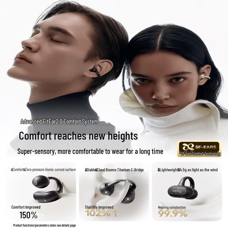 Sanag Z50 Ear-Clip Open-Ear Sport Bluetooth Headphones