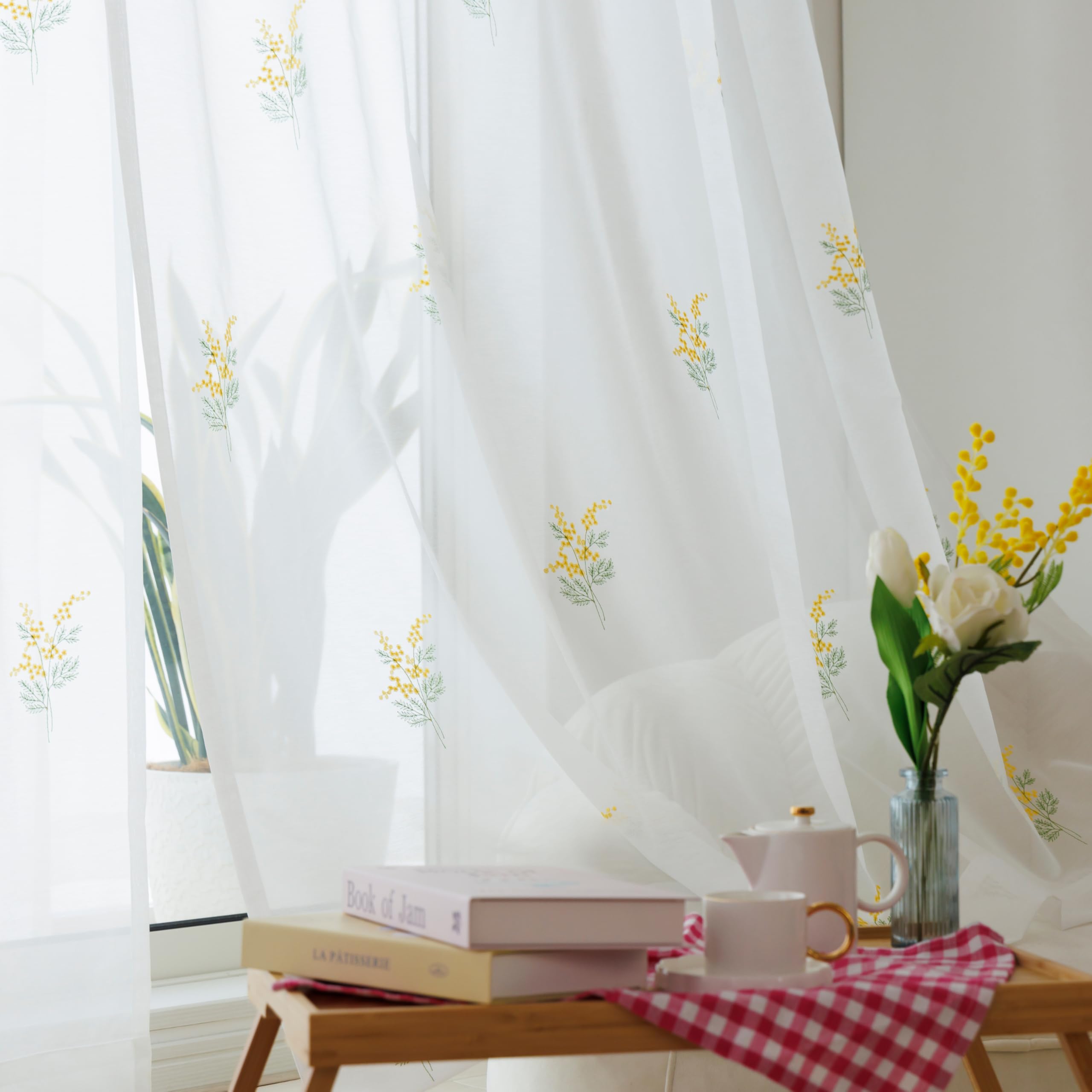 

Доступно в 192 Curtain Laboratory Цветочная вышивка кружево 150см шириной х 178см комплект вышитый цветочный и ромашковый идеально для женщин, живущих белый