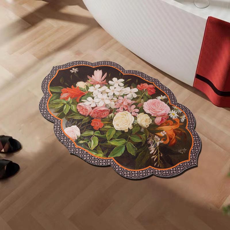 American Diatom Mud Floor Mat Bathroom Strong Absorbent Anti-slip Mat Household Dirt-resistant Special Shape High-quality Toilet Door Foot Mat