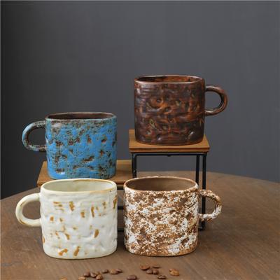 High Value Coffee Cup Retro Supply Water Cup Irregular Ceramic Cup Creative Coarse Ceramic Cup