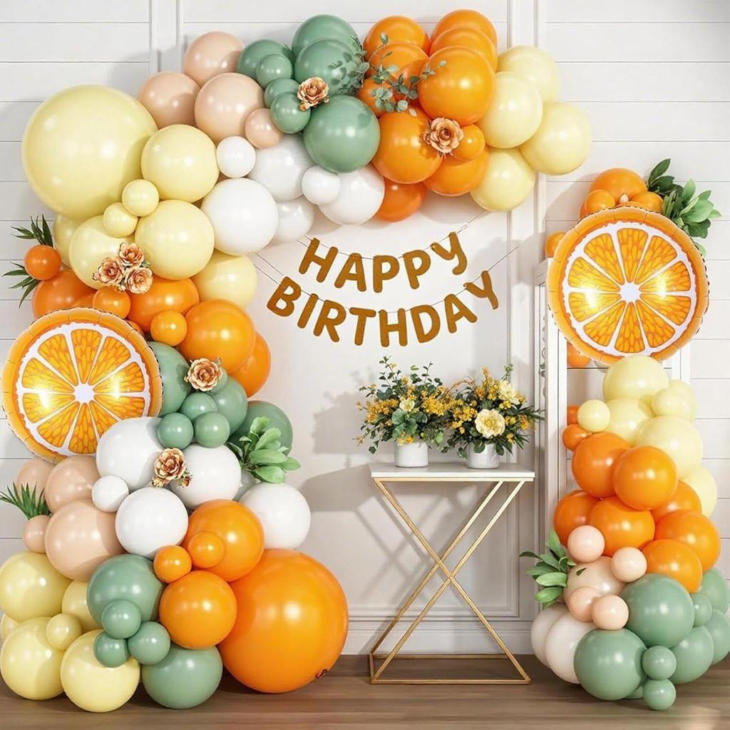 Fruit & Veggie Latex Balloon Garland for Birthday Party Decoration