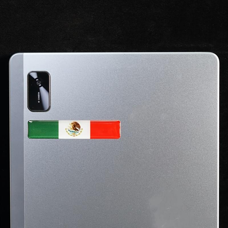 2pcs Creative 3D Epoxy Car Flag Side Emblem Stickers - Mexico Flag Car Decals, Scratch Cover Stickers, Modified Vehicle Emblems,
