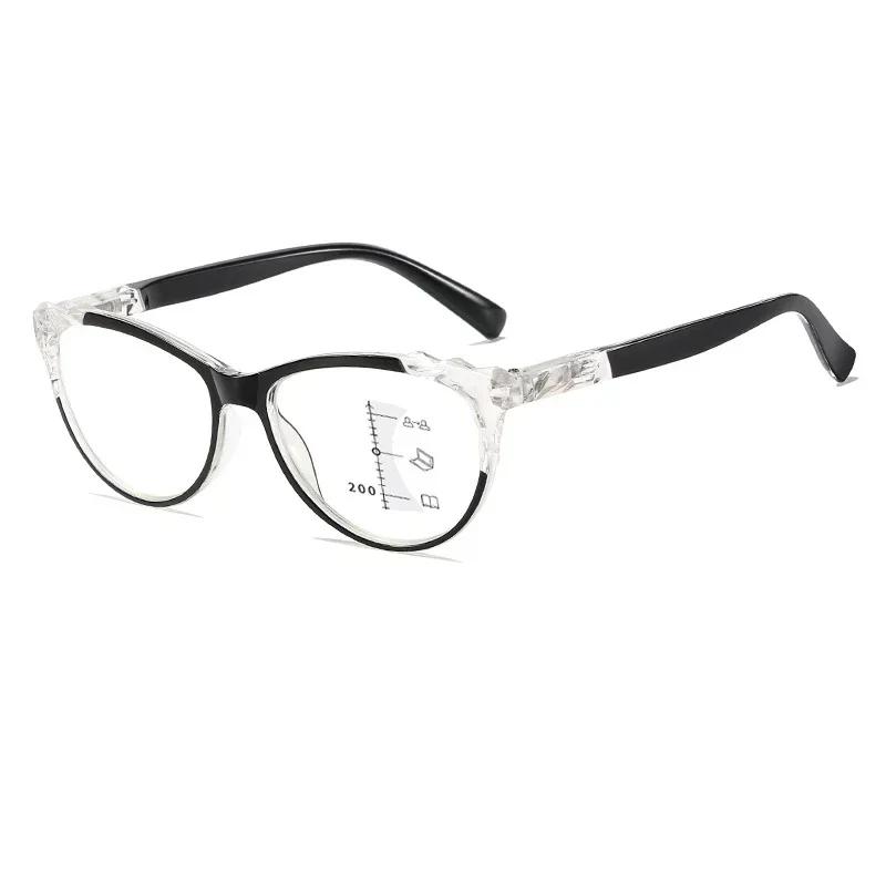 

Men Women Ultra Light Multifocal Reading Glasses For Women Blue Light Blocking Presbyopia Eyewear Progressive Hyperopia Glasses 4.0