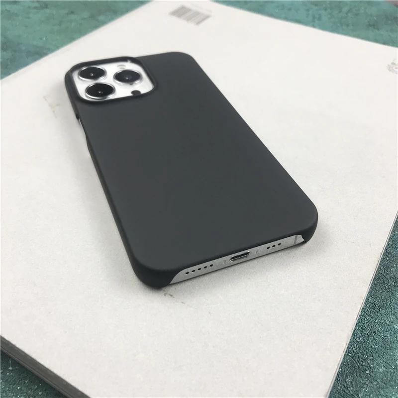 Husă de lux cu spate dur mat în culori bomboană pentru iPhone 16 15 14 13 Pro Max Plus, semi-acoperire mată, ultra-subțire, rezistentă la șocuri