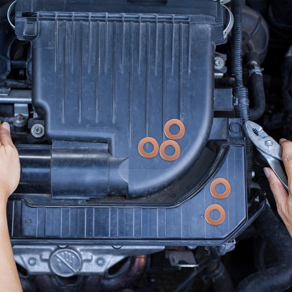 GLEAVI 100pcs Repair Machine Gasket Washer Body Repair Tool Dent Pull Ring Spot Welder