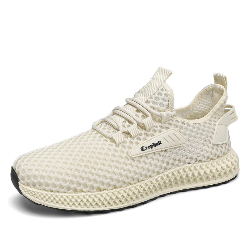 Men's sneakers new men's summer mesh surface breathable soft sole wading shoes hollow mesh shoes men's fashion shoes