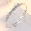Adjustable Size   Copper Bangle Cuff Dreamcatcher Tassel Feather Round Bead Charm Bracelet Jewelry For Women Wedding