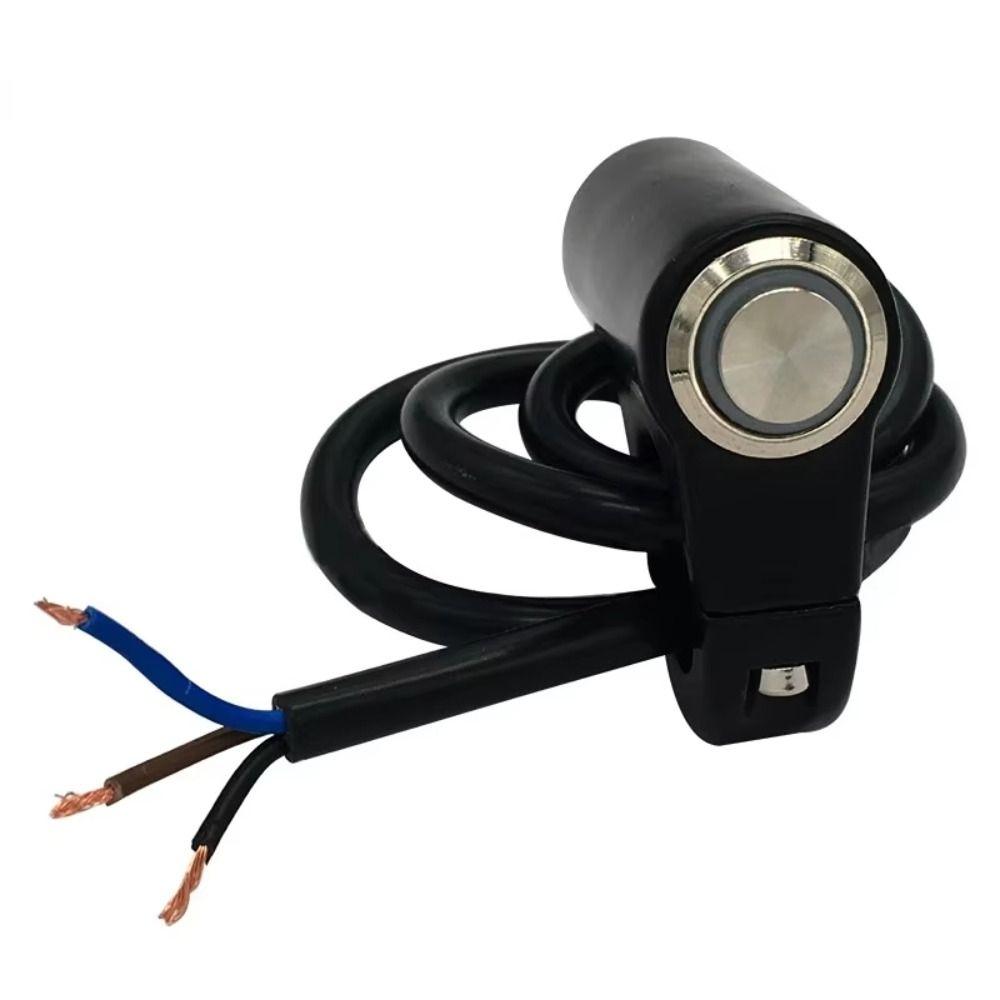 Self-locking Motorcycle Handlebar Switch Aluminum Zinc Zinc Alloy ON/OFF Light Push Button  Fog Light