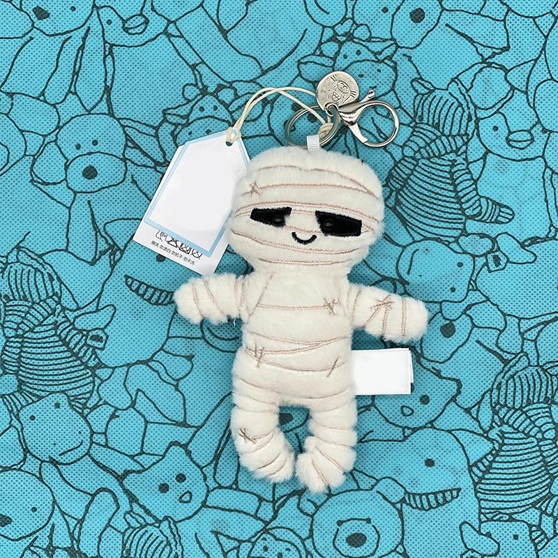 New Model JC fun Plush Toy, Small Cherry Charm, Little Turtle Plush Toy, Croissant, Little Penguin JC Bag Charm