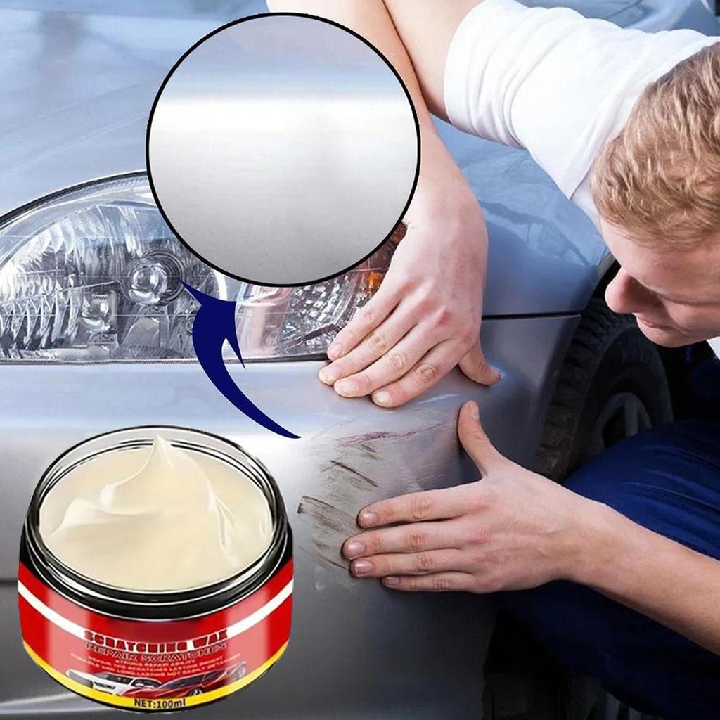 100ml Car Scratch Repair Car Scratch Removal Wax Car Scratch Remover Nano Polish with Sponge for Various Paint Colors Repair