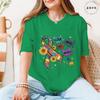 Autism Awareness Women Top Love Needs No Words Puzzle Graphic Tshirts O Neck Short Sleeve Summer Oversized FeUnisex Clothes