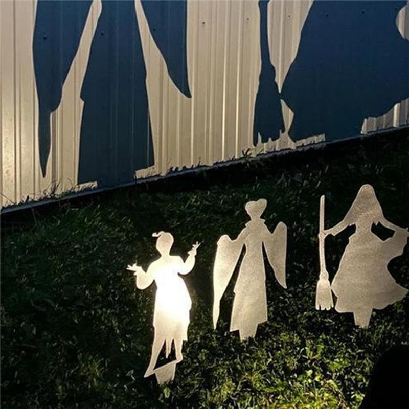 AD23-Halloween Shadow Projector, Garden Projection Ground Ornaments, Halloween Metal Decoration