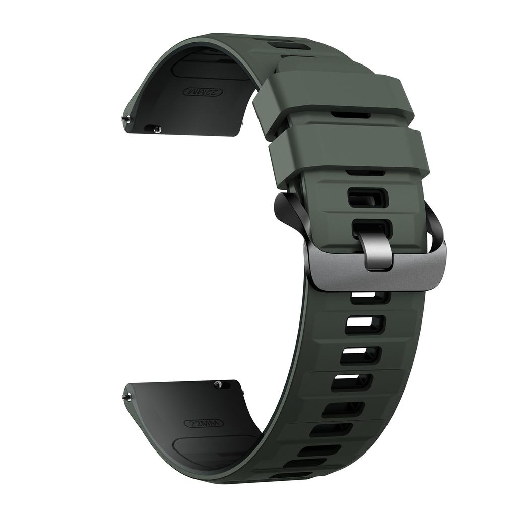 22mm Dual Color Silicone Strap for Huawei Watch GT 6/5/5 Pro/4 46mm Quick Release Watch Band
