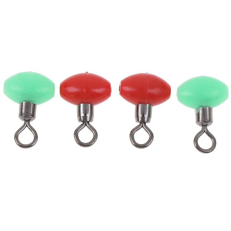 20Pcs/Bag Cross-Line Swivels & Bead T Shape Pulley Slide Rig Connector Fishing