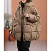 Giacca Piumino Calda Ultra-Leggera Du Da Donna Casual Sottile Lunga con Cappuccio Chiusura a Zip Cappotto Colore JJ141