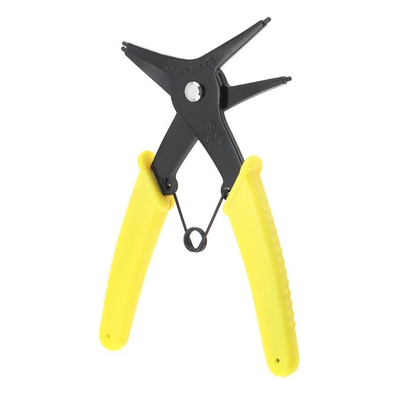 Dual-purpose Snap Ring Pliers Retaining Circlip Pliers for 10mm-40mm Snap Ring Multifunctional Installation and Removal Tool.