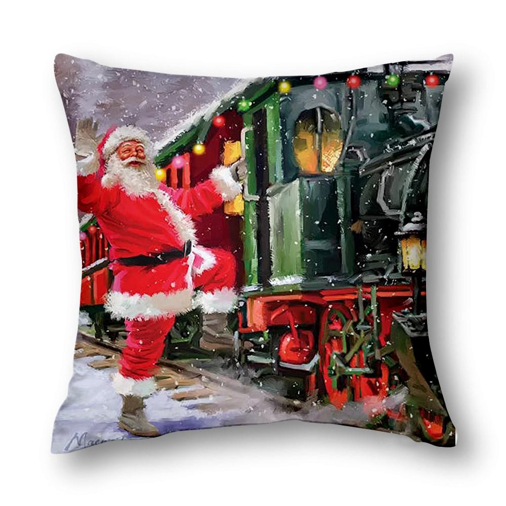 Christmas Decor Cushion Cover Winter Decor Bed Decor Pillow Cover Sofa Decor Cushion Cover Home Decor 40X40 45X45 50X50 60X60Cm