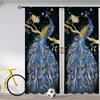 Classic Vintage Peacock Design Printed Design Drape Decorative Drapes Ideal for Cooking Space Bedroom Living Area Room Semi Blackout Short Curtains