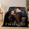 Twilight Saga Edward Bella Flannel Blanket Soft Warm Blanket Throw Blanket for Bedroom Living Room Bed Travel Picnic Gift Kid