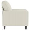 Vidaxl Armchair, Cream, 60 Cm, Upholstered In Velvet