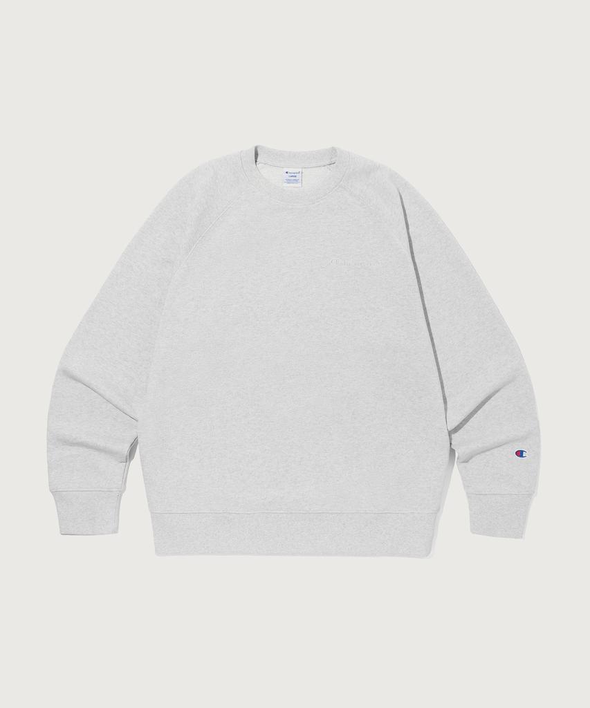 CHAMPION Small Logo Loose Fit Sweatshirt Light Grey