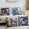 Classic Anime L-Link Click Cool Sofa Living Room Bedroom Headboard Backrest Cushion Square Cushion Nap Time Pillow Case