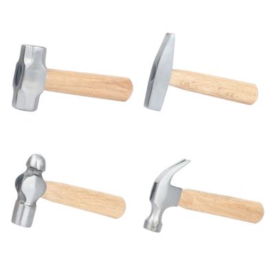 Heavy Duty Multipurpose Mini Hammer Collection Including 4 Types With Rustproof Heads For Lasting Corrosion Resistance