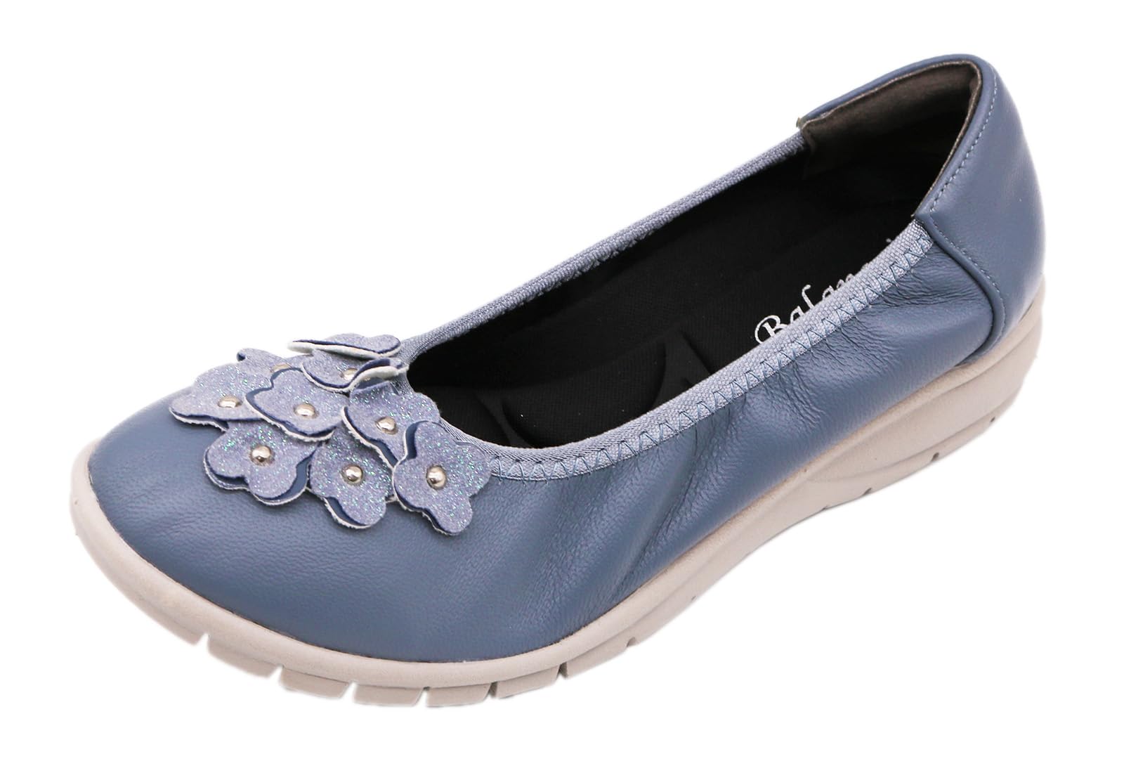 

Genuine leather made in cm [Blancoir] ultra-lightweight pumps, slip-on, 3E, formal, wedding, Japan, 74222722, women s, blue, 24.0 синий