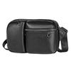 WEIXIER D401 Men Large Capacity Crossbody Single Shoulder Bag Casual PU Messenger Handbag