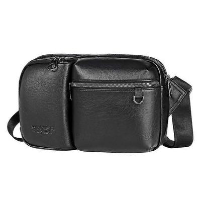 WEIXIER D401 Men Large Capacity Crossbody Single Shoulder Bag Casual PU Messenger Handbag