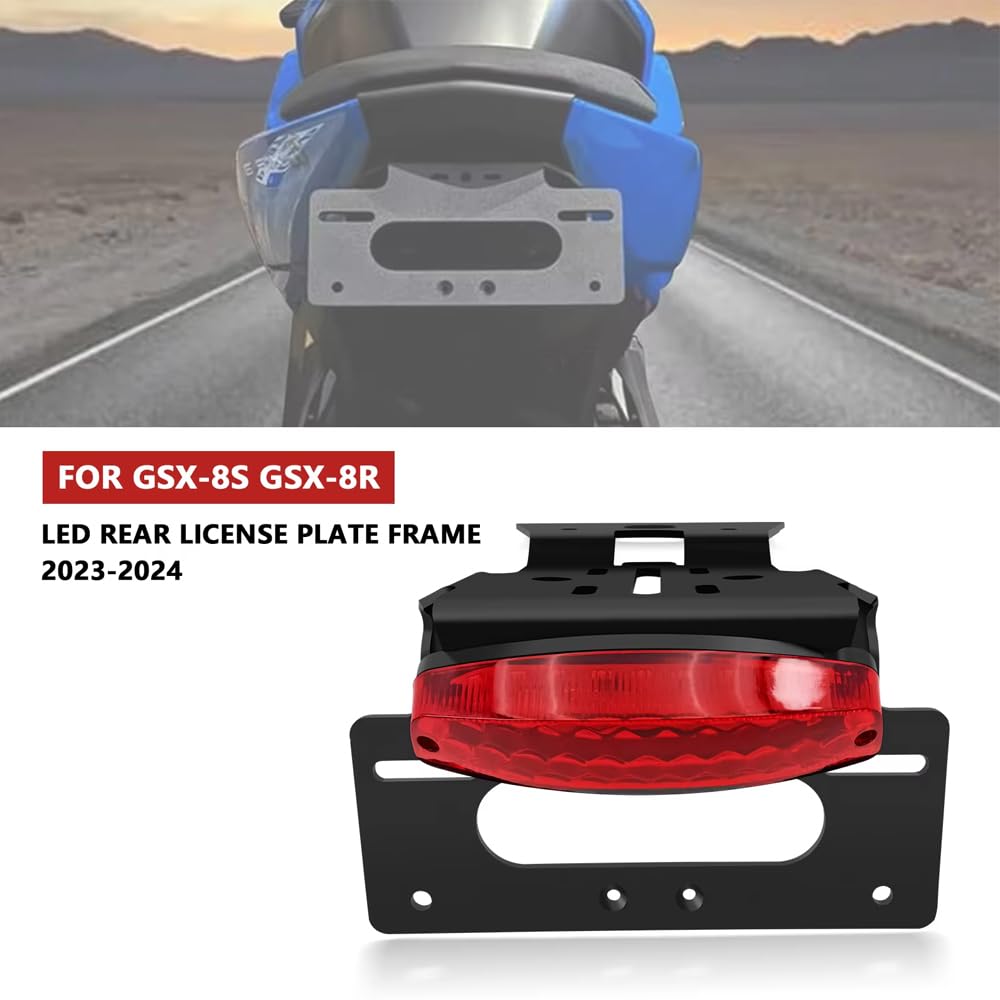 For GSX8S GSX-8S 2024 2023 GSX-8R 2024 GSX8R Motorcycle License Plate Holder Bracket Fender
