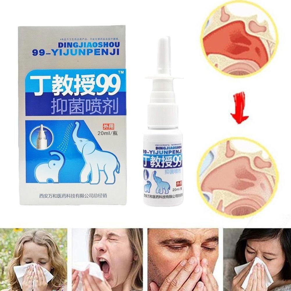 5Pcs 20ml 99 Nasal Spray Chinese Herbal Nasal Chronic Allergic Sinusitis Congestion Itchy Nose Liquid Health Care