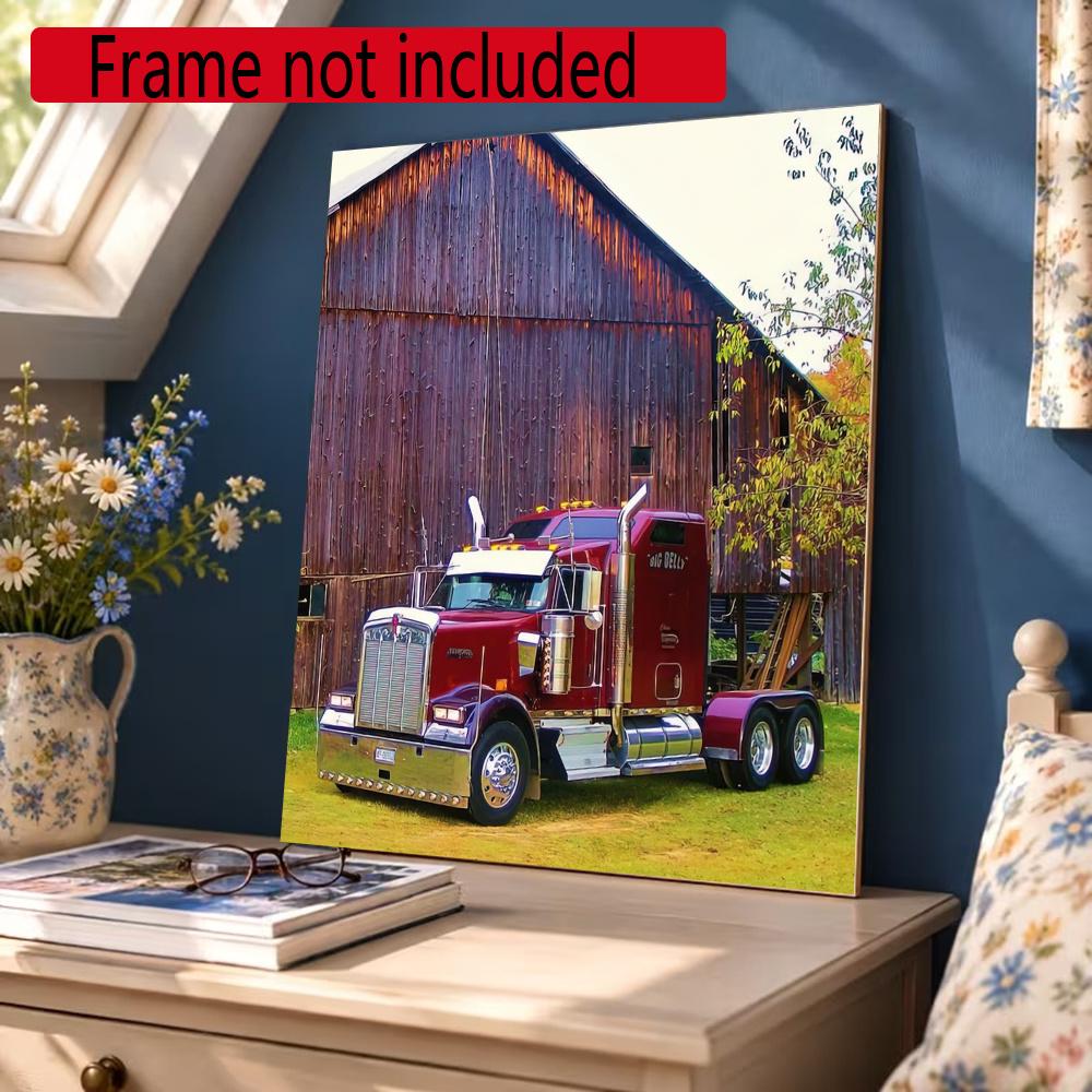 Kenworth 5D Round Diamond Painting Kit Diamond Embroidery Painting Rhinestones Mosaic Frameless Handwork Decoration Arts